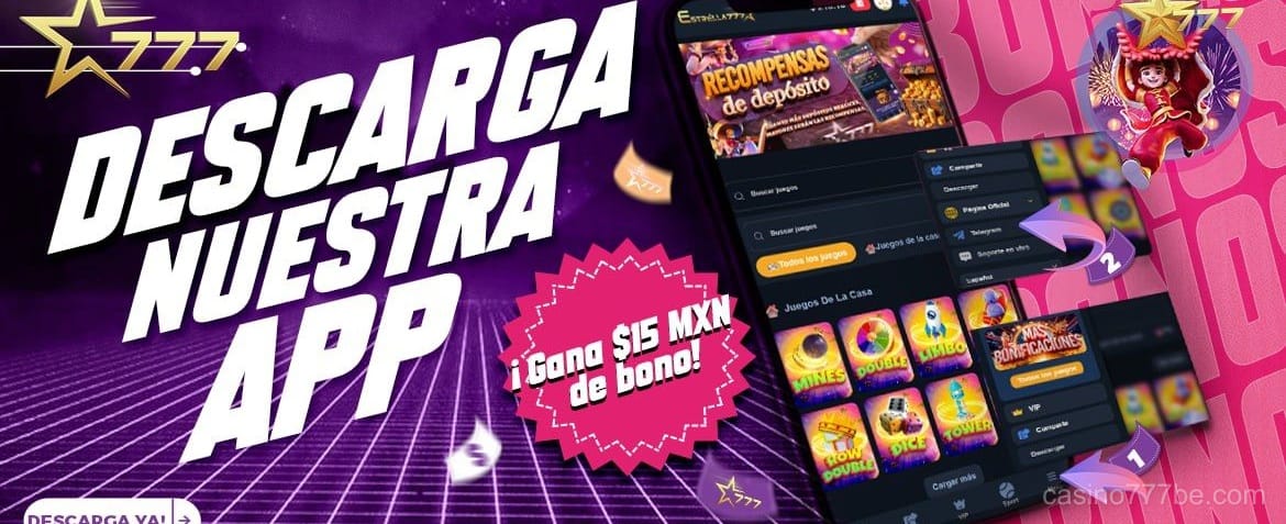Promoción de casino en línea 777 be